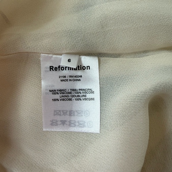 Reformation Bran Midi Dress Size 6 - Picture 4 of 4
